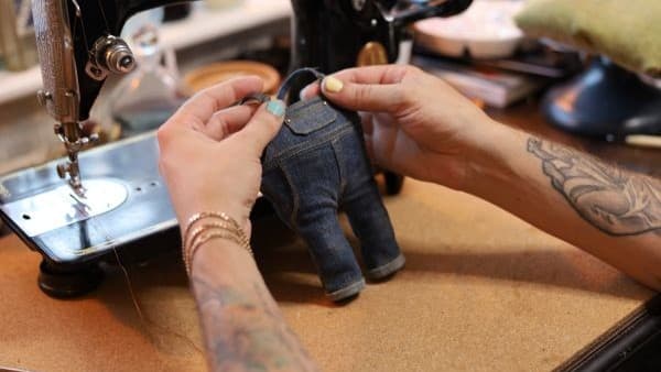 Personnages miniatures, haute couture