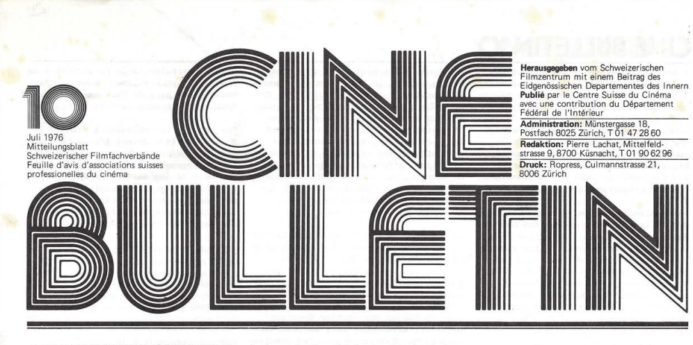Cinébulletin bewegt