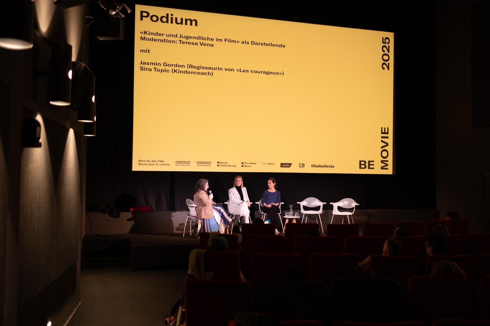 BE MOVIE: Zwei Podien über Kino für ein junges Publikum
